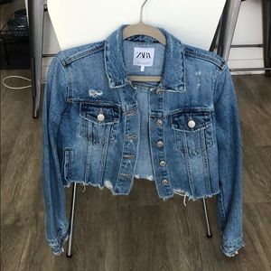 Zara cropped Jean jacket